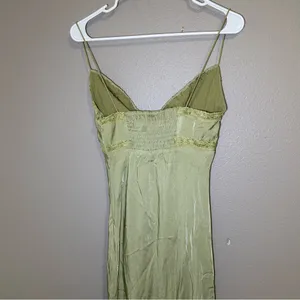 NEW Princess Polly Emily Green Satin Maxi Dress Women’s Size Small 4 thumbnail 7