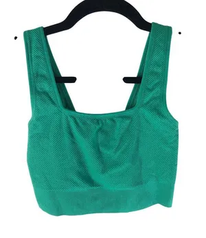 All In Motion Green Ribbed Seamless Sports Bra XS Nylon/Spandex thumbnail 1