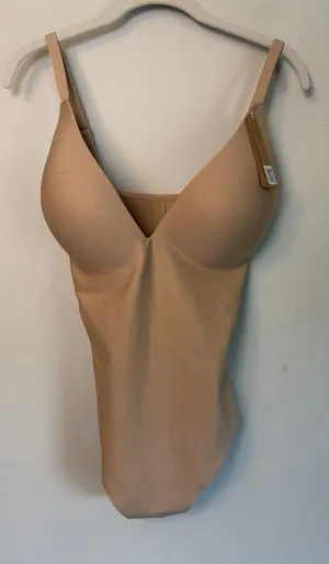 Skims Body Super Push-up Thong Bodysuit Clay Sz L NWT $128 thumbnail 1