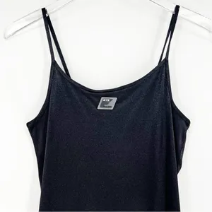 Urban Outfitters iets frans Satin Maxi Dress Women's‎ S Black Sleeveless Y2K thumbnail 4