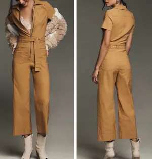 Anthropologie Maeve The Colette Weekend Zip Front Jumpsuit, Size 12 thumbnail 2