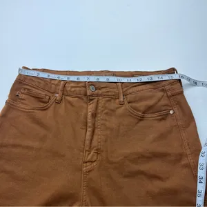 Judy Blue High Rise‎ Control Top Wide Leg Crop Jean Camel Brown Size 13 / 31 thumbnail 7
