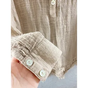 Free People Talk To Me Button Down Raw Hem Top thumbnail 11