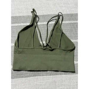 Free People Movement Happiness Runs Strappy Back Brami Olive Green XS/S thumbnail 3