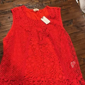 Anthropologie tiny‎ small newest tags lace front sleeveless top thumbnail 3