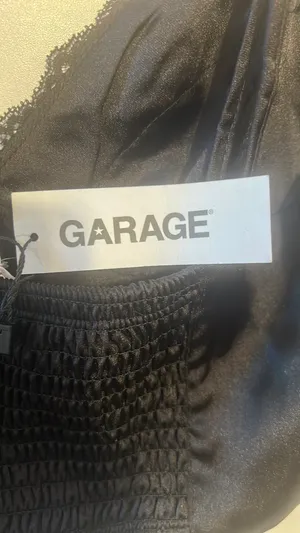 Garage Black Satin laces top- NWT thumbnail 5