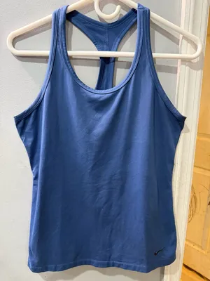 Nike Dri-FIT Women's Blue Racerback Athletic Tank Top Size M thumbnail 1