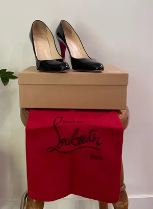 Christian Louboutin Decollete 868 100 Patent Calf Heels Shoes Size 38.5 thumbnail 1
