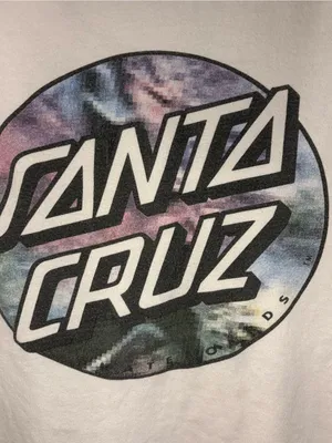 Santa Cruz Women’s White Graphic Lightweight Hoodie Size 10 thumbnail 5