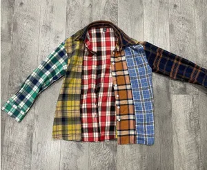 Shein Flannel Button-Up Plaid thumbnail 1