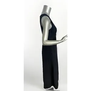 NWT Marine Layer Camila Maxi Dress Navy Blue Size XS Hemp Tencel Stretch thumbnail 10