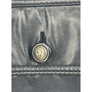 Italian Textile Group Leather Jacket Men‎ Large Blue Italy GA Classic XL thumbnail 5