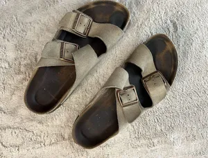 Birkenstock Arizona Women's Sandals Size 7 Brown Suede Slip-On Casual thumbnail 1
