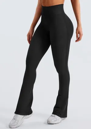 YEOREO Mini Flare Leggings Womens Workout Butt Lifting Legging Hidden Scrunch Seamless thumbnail 1