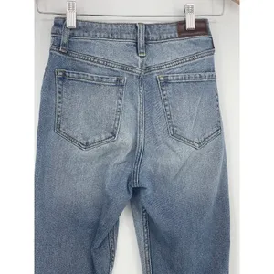 Hollister Co Jeans Womens Size 00R Ultra High-Rise Mom Jean Blue Denim Q0007‎ thumbnail 7