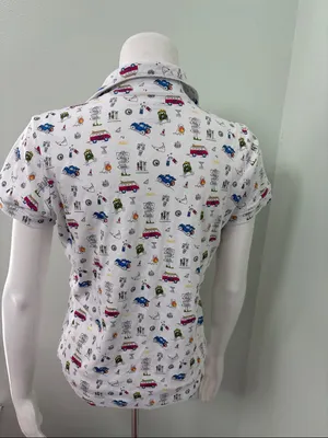 Erica Wilson Nantucket Women’s CISCO IPJ Size Small 100% Pima Cotton Pajama Top thumbnail 9