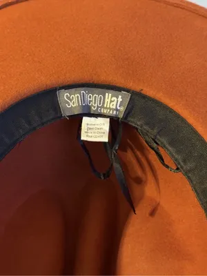 NWOT Anthropologie San Diego Hat Company Rust Brown Felt Western Cowboy Hat thumbnail 7