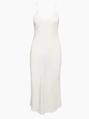 NWT Aritzia | Wilfred | Only Slip Midi Dress in Light Birch Size XL thumbnail 3