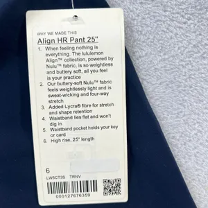 Lululemon Align High-Rise Pant 25 Women 6‎ True Navy LW5CT3S Nulu Yoga Legging thumbnail 6