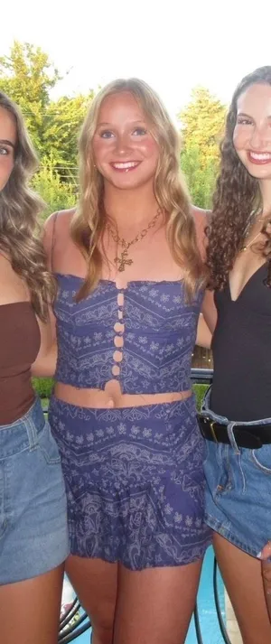 Blue skirt and top set thumbnail 1