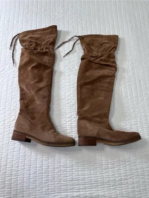 See by Chloé Jona Slouchy Cognac Suede Over-the-Knee Slouch Boots Size 39 or 8 thumbnail 6