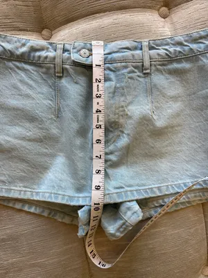 Free People We The Free Peekaboo Denim Skort thumbnail 6