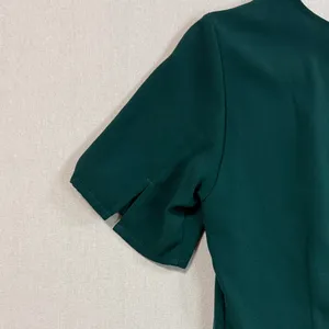 Elegant Dark Green Mini Dress Size XS thumbnail 7