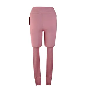 Year of Ours Ribbed Jogger Leggings in Rose Lux Yoga Athletic thumbnail 4