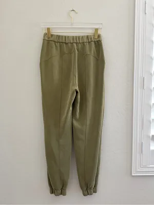Lululemon Athletica Softstreme Relaxed High Rise Bronze Green Jogger Pants Sz 6 thumbnail 8