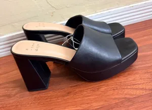 a new day Black Platform Mule Heels thumbnail 1