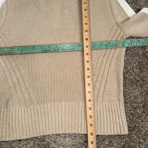 ANR+ Alp-n-Rock Sweater Women Small Tan White Stripe Good Organic Cotton Knit thumbnail 6