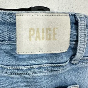 Paige Women's‎ Size 26 Denim Jeans Cindy Raw Hem Light Wash High Rise Classic thumbnail 7
