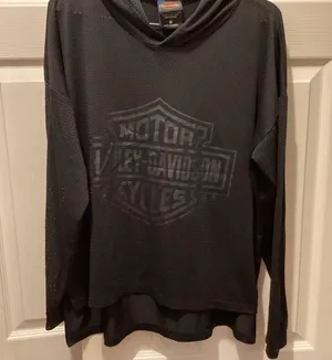 Harley-Davidson Men's Black Hooded Sweater thumbnail 1