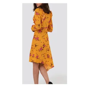 NA-KD Saffron Floral Dream Asymmetric Dress size 2 NEW thumbnail 6
