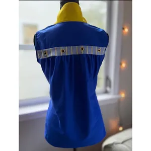 Golf Tennis Pickleball Tank Top Small Blue Yellow Sleeveless Swingdish thumbnail 2