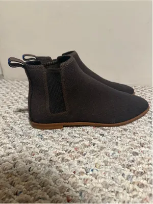 Rothy's Merino Ankle Boot Comfort Pull On Chelsea Brown Cocoa Boots- Size 10 thumbnail 3