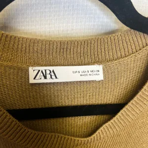 Zara Womens Brown Knit Crew Neck Sleeveless Sweater Vest Small thumbnail 3