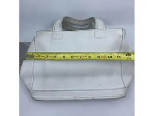 Coach Handbag White Customized with Applique thumbnail 6