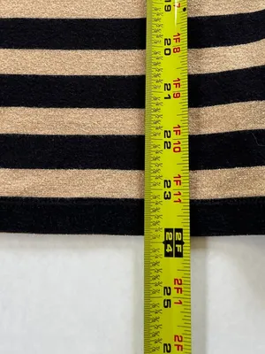 Lauren Ralph Lauren Sz M Gold Black Pullover Blouse Zipper Shoulder detailed thumbnail 8