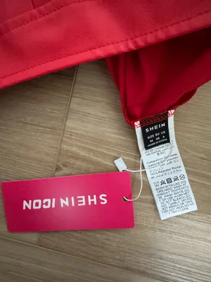 Red Pleated Leather Shein Skirt thumbnail 2
