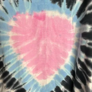 LIKE LOVE TIE DYED LONG SLEEVE "HEART" sweatshirt TOP Size Large.cotton thumbnail 3