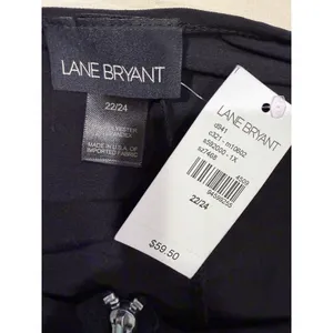 NWT Lane Bryant black shift dress Exposed 1/2 Zipper Plus Size 22/24 thumbnail 6