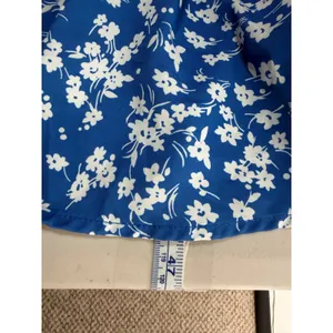 Scarlet Darkness Midi Dress Womens L Blue Floral Milkmaid Smocked Cottagecore thumbnail 10