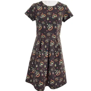Matilda Jane Floral Fit & Flare Dress XS Brown Retro Print thumbnail 11