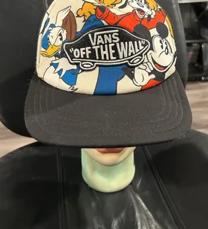 Vans Black Cap with Colorful Disney Cartoon Design thumbnail 1