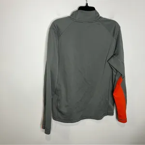 Nike Therma-fit quarter zip pullover gray orangish red‎ men’s size medium thumbnail 7