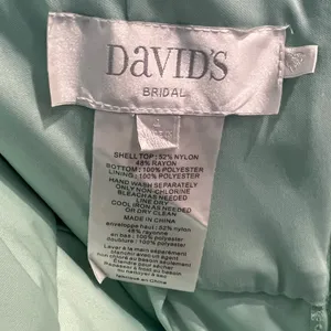 David’s Bridal One Shoulder Lace Mint Green Bridesmaid Dress Size 4 EUC thumbnail 6