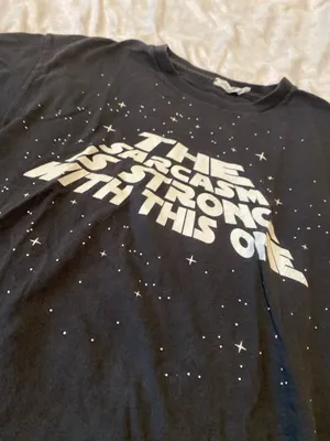 The sarcasm is strong with this one tshirt Black thumbnail 3