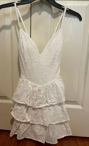 White Eyelet Romper thumbnail 1