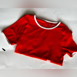 [Free Assembly] Women's Round Neck Short Sleeve T Shirts Orange Size M thumbnail 14